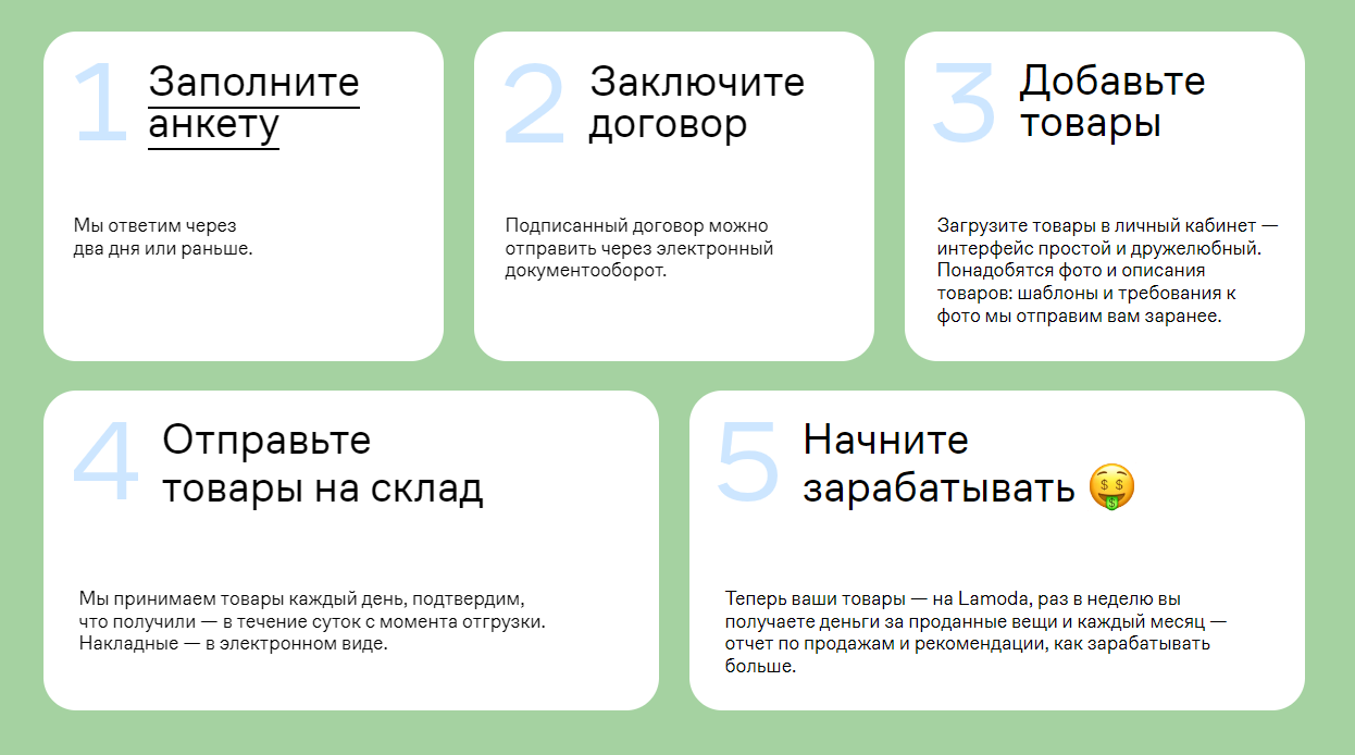 Регистрация поставщика на Ламода – как продавать на Lamoda